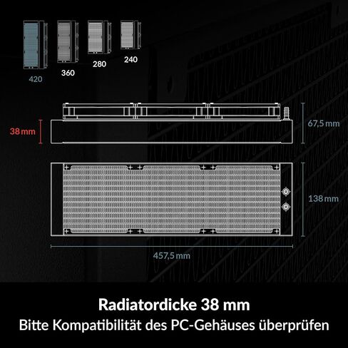 الفريزر السائل القطب الشمالي III 420 A -RGB - CPU AIO مبرد المياه ، كمبيوتر تبريد المياه ، Intel & AMD ، مضخة فعالة تسيطر عليها PWM ، المروحة: 200-1900 دورة في الدقيقة ، LGA1851 و LGA1700 إطار الاتصال - أبيض in Saudi Arabia