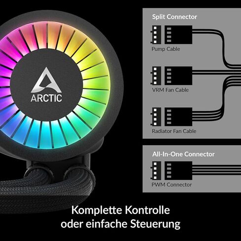 الفريزر السائل القطب الشمالي III 420 A -RGB - CPU AIO مبرد المياه ، كمبيوتر تبريد المياه ، Intel & AMD ، مضخة فعالة تسيطر عليها PWM ، المروحة: 200-1900 دورة في الدقيقة ، LGA1851 و LGA1700 إطار الاتصال - أبيض in Saudi Arabia