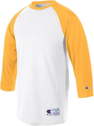 Champion Men's Contrast Raglan Sleeve Baseball T-Shirt in Saudi Arabia