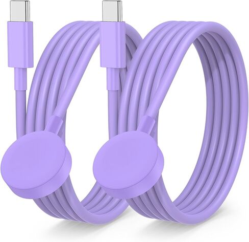 2Pack لشاحن Apple Watch USB C Magnetic Iwatch Charger Cable سريع الشحن المتوافق مع Watch Ultra2 Ultra Series 9 8 7 6 SE SE2 5 4 3 2 1-3FT (1M) أبيض in Kuwait