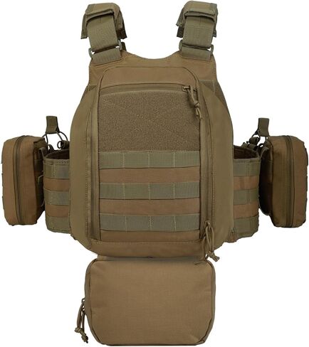 BOMTURN Great Tactical Outdoor Vest for Men Quick Release Buckle Adjustable&Detachable Modular Molle Vest in Saudi Arabia
