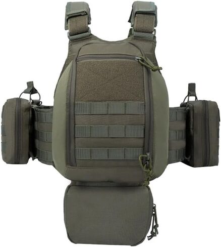BOMTURN Great Tactical Outdoor Vest for Men Quick Release Buckle Adjustable&Detachable Modular Molle Vest in Saudi Arabia