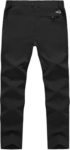 YSENTO Men's Cargo Hiking Pants Water Resistant 5 Zipper Pockets Ripstop 4-Way Stretchy Quick Dry Work Pants in Kuwait