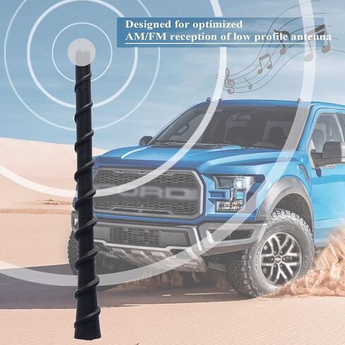 Jamscar Short Antenna Compatible for Jeep Wrangler JK JL JKU JLU Rubicon Willys Sport Sahara Gladiator 2007-2023 | Truck Antenna Accessories Replacement | Upgrade Screw for Optimized Radio Reception in Saudi Arabia