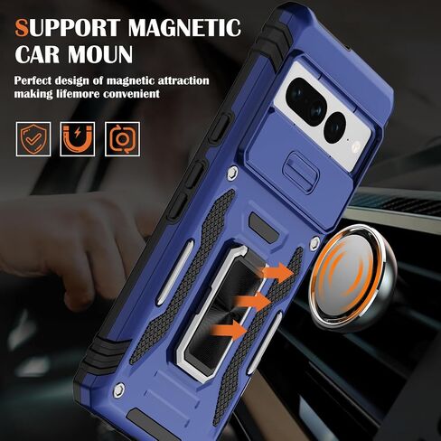 for Google Pixel 9 Pro XL Case with Belt Clip Holster,2X Screen Protectors,Heavy Duty Shockproof Drop Protection Bumper Military Grade Full Body Non Slip Rugged Durable Phone Cover with Kickstand in Kuwait