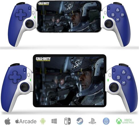 وحدة تحكم الهاتف ، وحدة تحكم اللعبة لنظام Android/iOS ، مستشعر Gyro 6 محاور ، قاعة Triger ومستشعر التأثير ، مقطع خلفي ، دعم للهاتف المحمول/iPhone/tablet/switch/playstation ، وحدة تحكم D9 (أبيض) in Kuwait