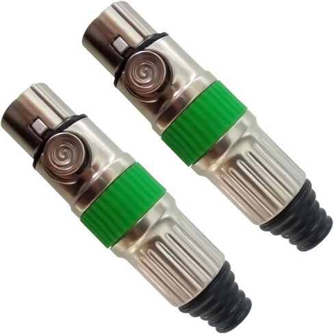 RIVIERA 6 pcs XLR 3pin Male Plug and 6pcs XLR 3Pin Female Socket with Fine Nickel Plated with 24K Gold Plated Contacts in Kuwait