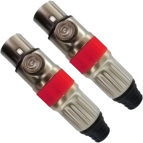 RIVIERA 6 pcs XLR 3pin Male Plug and 6pcs XLR 3Pin Female Socket with Fine Nickel Plated with 24K Gold Plated Contacts in Kuwait