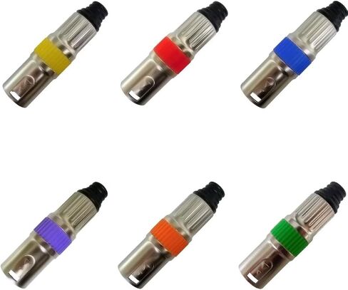 RIVIERA 6 pcs XLR 3pin Male Plug and 6pcs XLR 3Pin Female Socket with Fine Nickel Plated with 24K Gold Plated Contacts in Kuwait