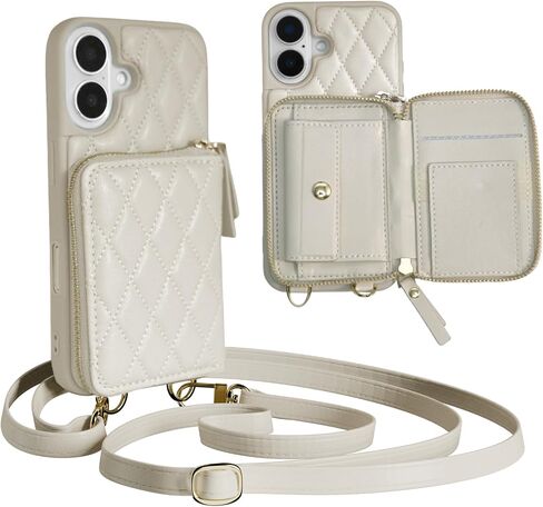 بالنسبة إلى iPhone 16 Pro Max Wallet Casebody ، Pu Leather Zipper Handbag Pres Cover Cover Standar ، SLOT SLOT SLOT SLOT SLOT ROLDABLE CASE 6.9 بوصة iPhone أسود in Kuwait