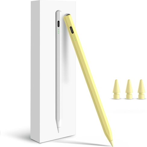Stylus Pen for iPad, Fast Charge for Apple iPad Pencil, Palm Rejection, Tilt Sensitivity, Work for 2024-2018 iPad Air M2/5th-3rd, iPad Pro M4/13/12.9"/11", iPad 10/9/8/7/6th, iPad Mini 6/5th in Saudi Arabia