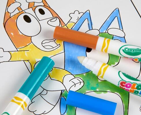 Crayola Color & Erase Bluey Puzzle Set, 12 Color In Puzzle Pieces, Reusable, Double Sided Kids Puzzle, Bluey Gift for Kids, 3+ in Kuwait