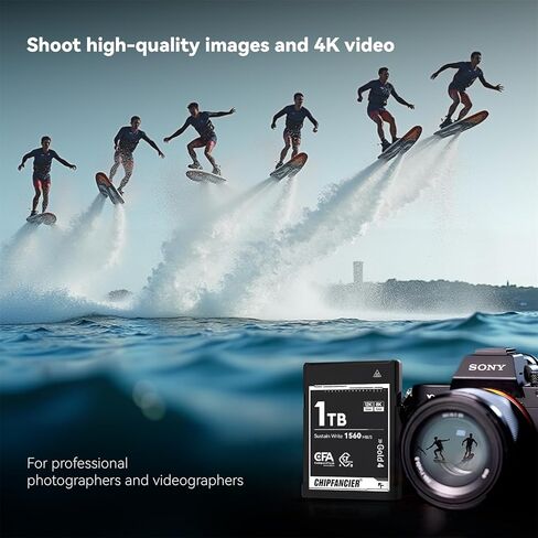 CFExpress 2.0 Type B 968GB بطاقة الذاكرة حتى 1750 ميجابايت/ثانية اقرأ 1420 ميغابايت/ثانية تسجيل فيديو RAW 8K متوافق مع Nikon D5/D6/Z7/Z9 Panasonic Canon EOS DJ للمصورين الذهب in Kuwait