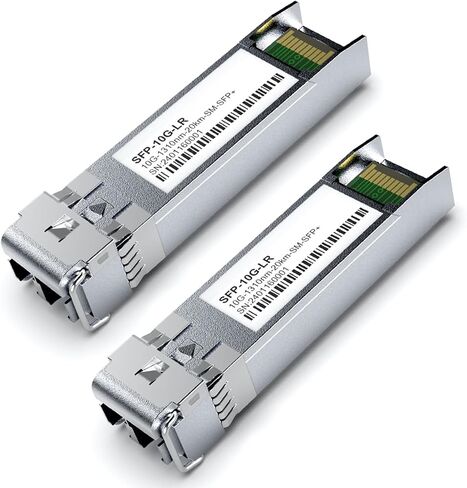 4Pack SFP+ 10GBase-LR LC Module, SingleMode 1310nm, SMF Dual LC Fiber Optic Transceiver for Cisco SFP-10G-LR, Ubiquiti UniFi UF-SM-10G, Meraki MA-SFP-10GB-LR, Netgear, TP-Link and More(DDM 20km) in Saudi Arabia