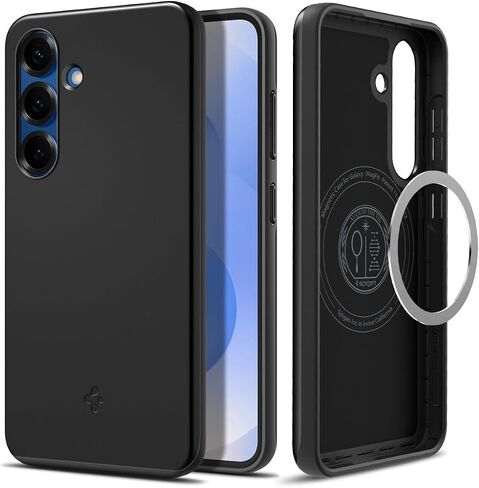 Spigen Thin Fit MagFit Designed for Galaxy S25 Ultra Case [Qi2 Certified/Magnet for Galaxy] (2025) - Black in Saudi Arabia