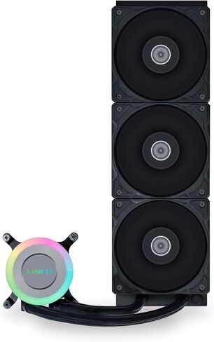 Galahad II Lite 360mm RGB Fans – Customizable Lighting Effects and ARGB Pump Block, Low Noise, Hydraulic Bearing Design, Switchable Pump Lid – 28mm RGB Fan for LGA 1700 /AM5 / AM4 (GA2L36RB) in Saudi Arabia
