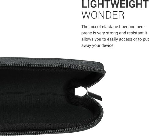 kwmobile Neoprene Case Compatible with Logitech Pebble Mouse 2 M350s / M350 - Case for Mouse Soft Pouch Carry Bag - Black in Kuwait