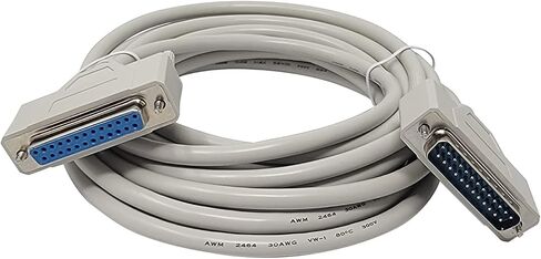 Your Cable Store 6 Foot DB25 25 Pin كبل المنفذ التسلسلي ذكر/أنثى RS232 in Kuwait