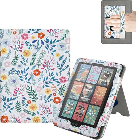 E NET-CASE Case for 7"/6.8" Kindle Paperwhite(12th/11th Generation-2024/2021) and Kindle Colorsoft Signature Edition, Folio for Kindle Paperwhite 2024 with Auto Sleep/Wake, Foldable Stand in Saudi Arabia