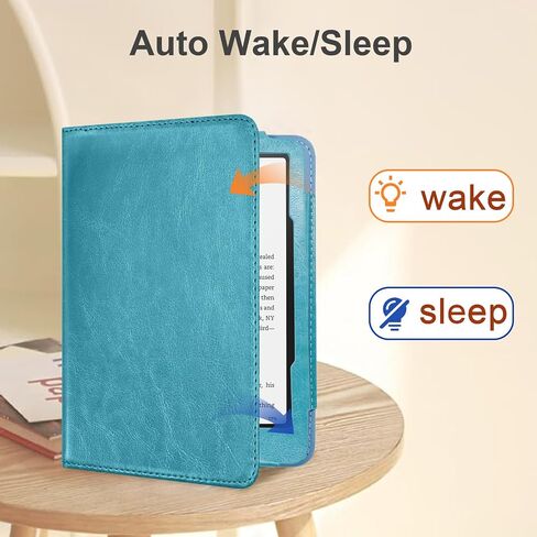 E NET-CASE Case for 7"/6.8" Kindle Paperwhite(12th/11th Generation-2024/2021) and Kindle Colorsoft Signature Edition, Folio for Kindle Paperwhite 2024 with Auto Sleep/Wake, Foldable Stand in Saudi Arabia