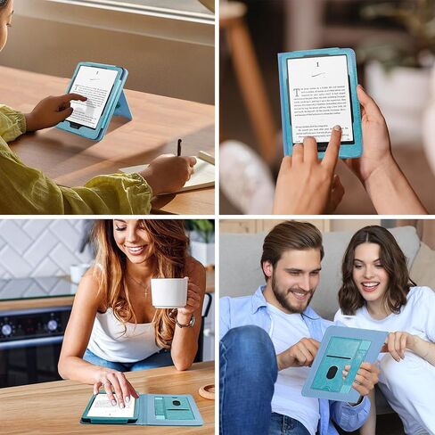 E NET-CASE Case for 7"/6.8" Kindle Paperwhite(12th/11th Generation-2024/2021) and Kindle Colorsoft Signature Edition, Folio for Kindle Paperwhite 2024 with Auto Sleep/Wake, Foldable Stand in Saudi Arabia