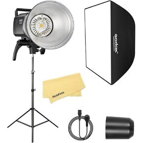 Godox SK400II-V SK400IIV 2Pcs 800Ws Studio Strobe Flash Light, GN65 0.1-1.5S Recycle Time,2.4G X System, Bowens Mount with 10W LED Modeling Lamp for Wedding with XT-16 /Softbox /2M Light Stand