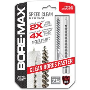 Real Avid Speed Clean Gun Cleaning System - Includes Gun Cleaning Jag, Bore Brush & Gun Cleaning Patches Set - Choose Style Below