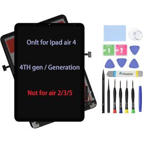 10.9" LCD Screen Replacement for iPad air 4 4th Generation A2316 A2072 A2324 A2325 2020 Display LCD Assembly and Glass Touch Digitizer Premium Repair Kit