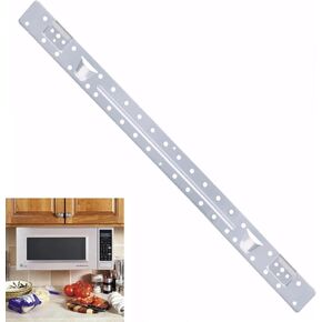 W10440498 W11025649 Microwave Mounting Plate with DE60-20066A Microwave Mounting Flat Bolts Replacement for Whirlpool Amana Maytag Microwave Mounting Bracket Replaces AP6245752 PS12074431 W10821385