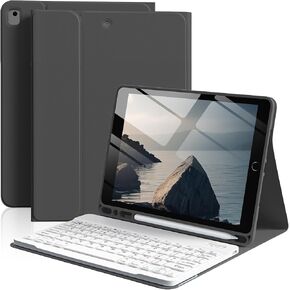 Keyboard Case for iPad 9th/8th/7th Generation 10.2 Inch with Pencil Holder - Wireless Magnetic Detachable Wireless Bluetooth Keyboard for iPad Air 3rd Gen/iPad Pro 10.5 inch (Blue)