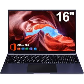 جهاز كمبيوتر محمول 16 بوصة ، 12 جيجا بايت ذاكرة الوصول العشوائي 256GB تخزين الكمبيوتر المحمول ، معالج 5305U ، 1920 × 1200 عرض IPS FHD ، wifi ، Bluetooth ، كاميرا ويب ، Type-C ، بطارية 38WH