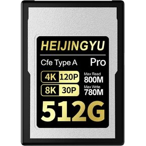 512GB CFexpress Type A Memory Card, Up to 800MB/s Read Speed and 780MB/s Write Speed for 4K 120P, 8K 30P Recording for Alpha & FX Cameras
