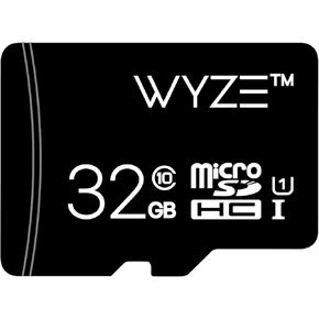 Wyze Labs Expandable Storage 32GB MicroSDHC Card Class 10, Black - WYZEMSD32C10