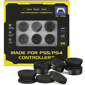4 Pack Thumbstick Extender for PS5/PS4, Newest 3D Texture Rubber Silicone Grip Cover 4 Pcs Grip Stick Joystick Thumbstick for Playstation 5 Controller & PS4 Controller