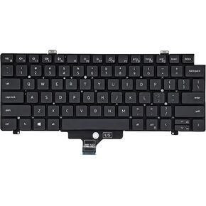Replacement Keyboard for Dell Latitude 5420 5421 5430 5431 5440 7420 7430 7520 7530 3440 E3440, Precision 3470 3480 Series Laptop with Backlit Keyboard US Layout Key MV4X8 0MV4X8