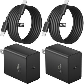 Fast Charger USB C for Galaxy S24 S23 S22 S21 S21+/S21 Ultra/S20/S20 Ultra/Note 20 Ultra/Note 10,Android Charger(Blue)