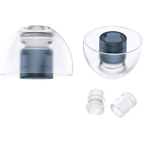 SpinFit NEO for IEM - M - Silicone Patented Eartips for Replacement, Secure Fit and Supreme Comfort, Reduce Allergic Reaction, One Set Fits Normal and Thin Nozzles (1 Pair)(with Inserts)