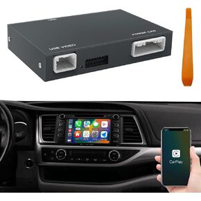 Wireless Carplay/Android Auto Adapter for Mercedes Benz A B C E CLA GLA GLK ML SLK (2011-2015), with NTG4.5 System with Bluetooth, USB, Mirroring and More, for Mercedes Benz Accessories