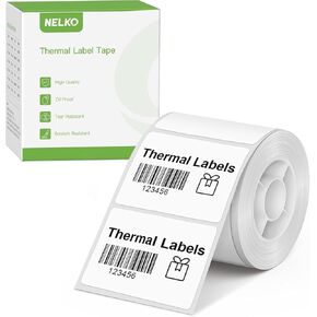Thermal Labels for Nelko PM220 Label Maker, 1.57'' x 1.18'' (40x30mm) Thermal Sticker Label, Waterproof, Multi-Purpose Label Tape, 1 Roll of 230 Self-Adhesive Thermal Paper (Transparent)