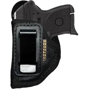 Houston Gun Holsters - Nobuck Eco Leather Carry - Kel -Tec 380/22 ، Ruger LCP ، NAA Guardian .380 .32 .25 ، Beretta Pico ، Baby Browning .25 ، معظمها صغير .380 .22 .32 .32 ، LW Seecamp .22 .25 .380