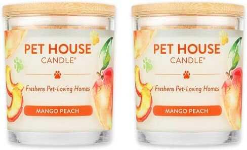 Pet House 9 oz Pink Sugar Scented Pet Odor Candle, Clean Burning, Long Lasting, Plant Based Spring, Summer Scented Soy Candle, 60 Hour Burn Time in Kuwait