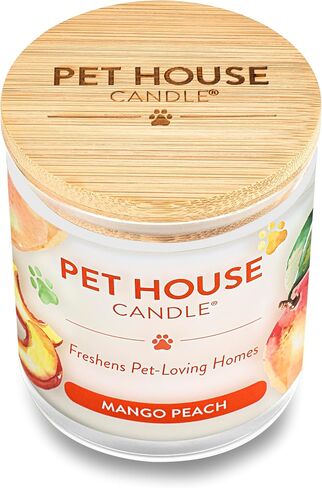 Pet House 9 oz Pink Sugar Scented Pet Odor Candle, Clean Burning, Long Lasting, Plant Based Spring, Summer Scented Soy Candle, 60 Hour Burn Time in Kuwait
