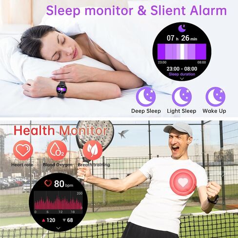 Smart Watch for Men Women Fitness: Waterproof Make/Answer Call Smart Watches for Men Digital Mens Watches Running Step Tracker Smartwatch Android Phones iPhone Samsung Compatible Heart Rate Monitor in Saudi Arabia