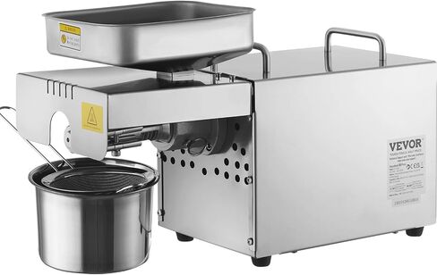 VEVOR Manual Oil Press Machine, Stainless Steel Oil Extractor Machine, Detachable Oil Presser for Effortless Cleaning, Household Oil Expeller for Pressing Peanuts, Sesame Seeds, Rapeseed, Tea Seeds in Saudi Arabia