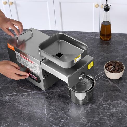 VEVOR Manual Oil Press Machine, Stainless Steel Oil Extractor Machine, Detachable Oil Presser for Effortless Cleaning, Household Oil Expeller for Pressing Peanuts, Sesame Seeds, Rapeseed, Tea Seeds in Saudi Arabia