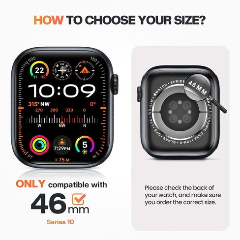 Goton 4 Pack for Apple Watch Series 10 Screen Protector 42 Bling Case ، Womet Glitter Diamond Rhinestone Cover for iWatch Accessories 42mm in Kuwait