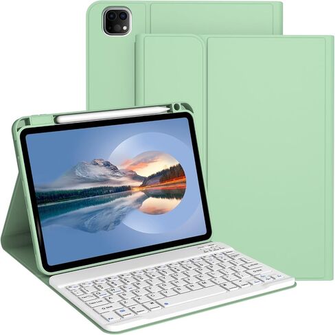 Keyboard Case for iPad Pro 13 Inch (M4) 2024 [Magnetic Detachable Wireless Keyboard][Support 3 System] Flip Stand Case with Pencil Holder for iPad 13" Pro 2024 (M4), Blue in Saudi Arabia