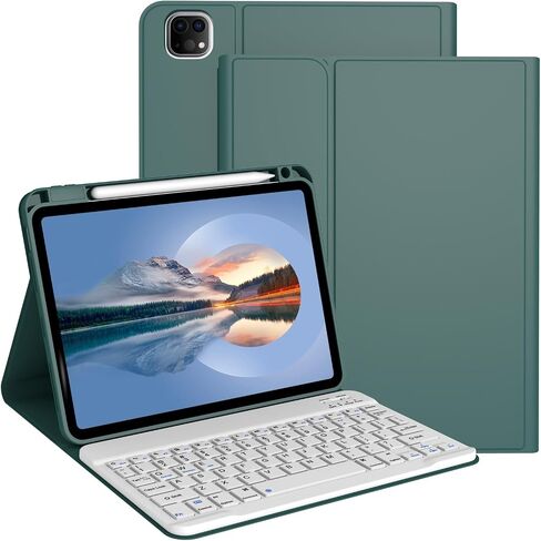 Keyboard Case for iPad Pro 13 Inch (M4) 2024 [Magnetic Detachable Wireless Keyboard][Support 3 System] Flip Stand Case with Pencil Holder for iPad 13" Pro 2024 (M4), Blue in Saudi Arabia