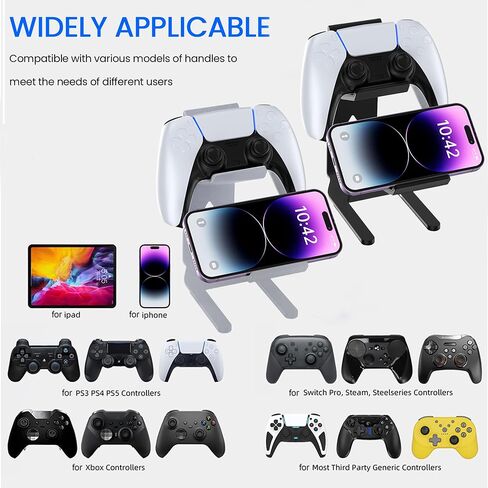 Controller Holder – 2 Tier, Controller Stand, Game Controller Holder for Series X S, 2, PS5, PS3, Switch Pro and Almost All Controller - 2 Pack in Saudi Arabia