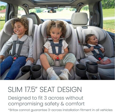 Britax One4Life Convertible Car Seat, 10 Years of Use from 5 to 120 Pounds, Converts from Rear-Facing Infant Car Seat to Forward-Facing Booster Seat, Performance Fabric, Cool N Dry Moonstone in Kuwait